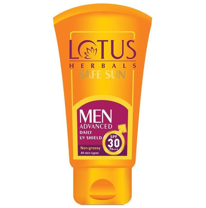 Lotus Herbals Safe Sun Men Advanced Daily UV Shield SPF 30 PA+++