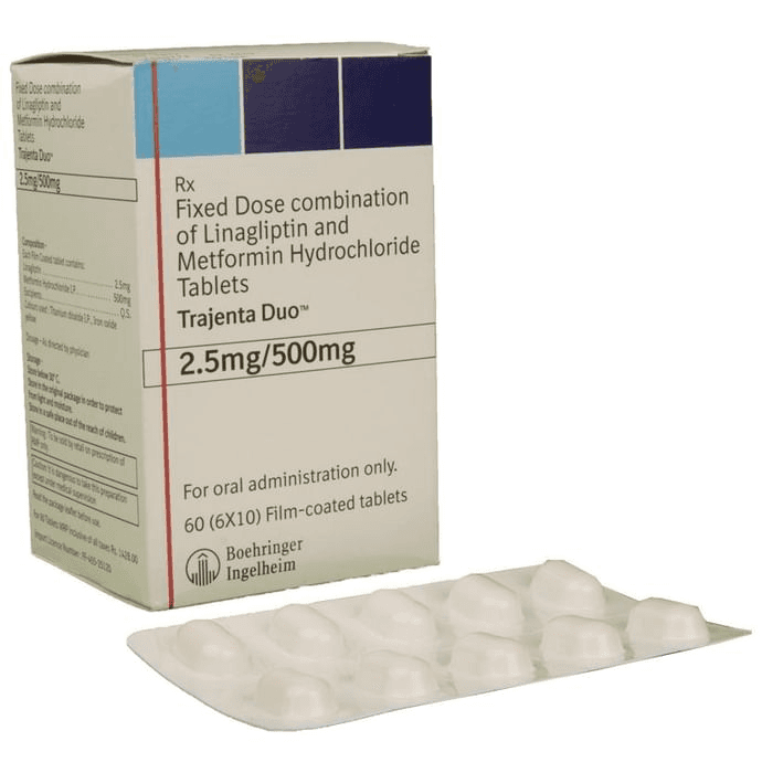 Trajenta Duo 2.5mg/500mg Tablet