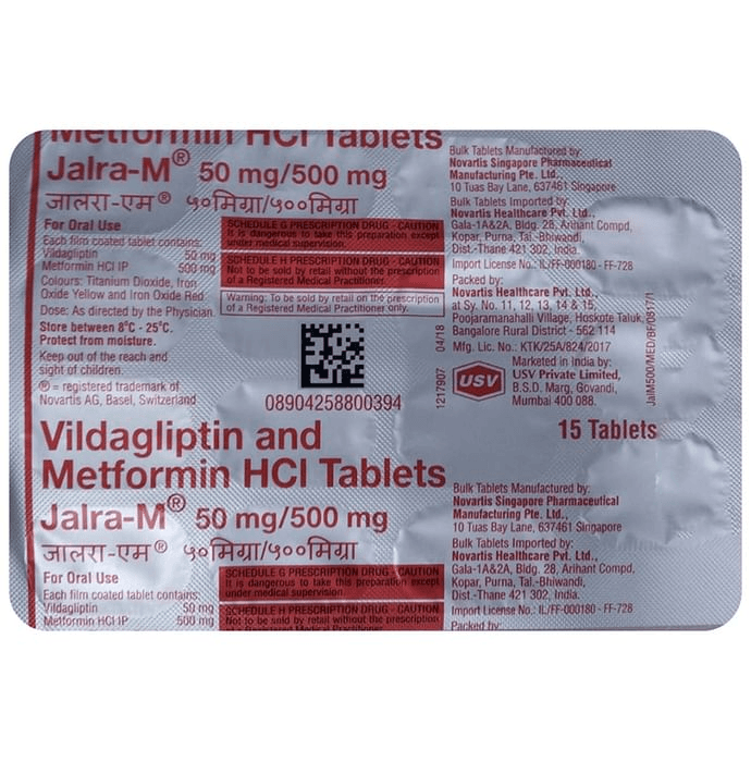 Jalra-M 50mg/500mg Tablet
